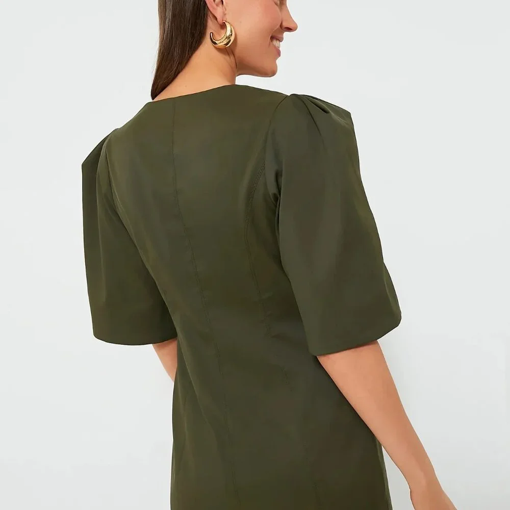 Tuckernuck Olive Twill Ariella Dress XS - Picture 3 of 12
